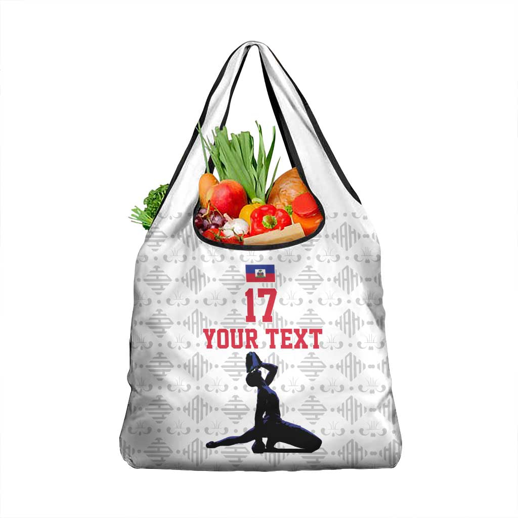 Custom Haiti Football Grocery Bag Come on Les Grenadiers White Style