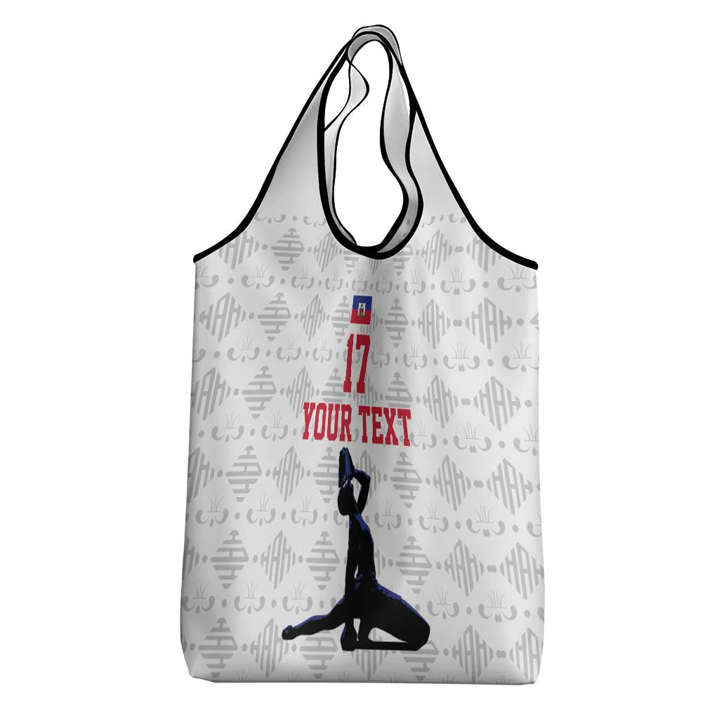 Custom Haiti Football Grocery Bag Come on Les Grenadiers White Style