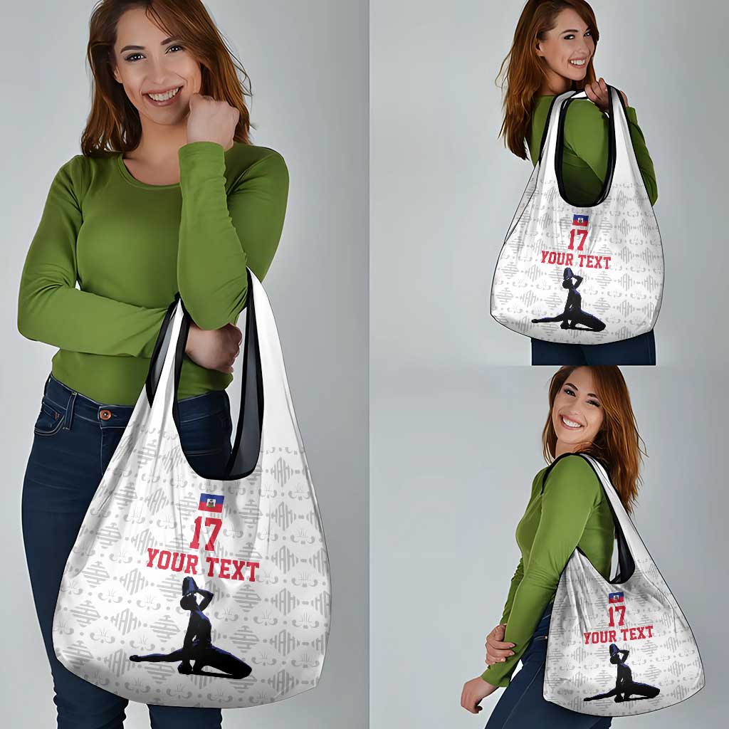 Custom Haiti Football Grocery Bag Come on Les Grenadiers White Style