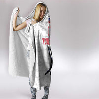 Custom Haiti Football Hooded Blanket Come on Les Grenadiers White Style