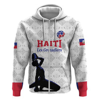 Custom Haiti Football Hoodie Come on Les Grenadiers White Style