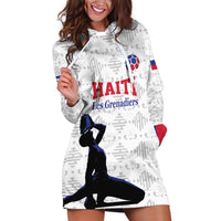 Custom Haiti Football Hoodie Dress Come on Les Grenadiers White Style