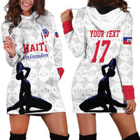 Custom Haiti Football Hoodie Dress Come on Les Grenadiers White Style