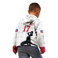 Custom Haiti Football Kid Hoodie Come on Les Grenadiers White Style