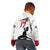 Custom Haiti Football Kid Hoodie Come on Les Grenadiers White Style