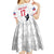 Custom Haiti Football Kid Short Sleeve Dress Come on Les Grenadiers White Style