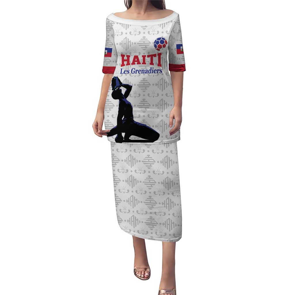 Custom Haiti Football Puletasi Come on Les Grenadiers White Style