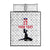 Custom Haiti Football Quilt Bed Set Come on Les Grenadiers White Style