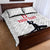 Custom Haiti Football Quilt Bed Set Come on Les Grenadiers White Style