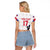 Custom Haiti Football Raglan Cropped T Shirt Come on Les Grenadiers White Style