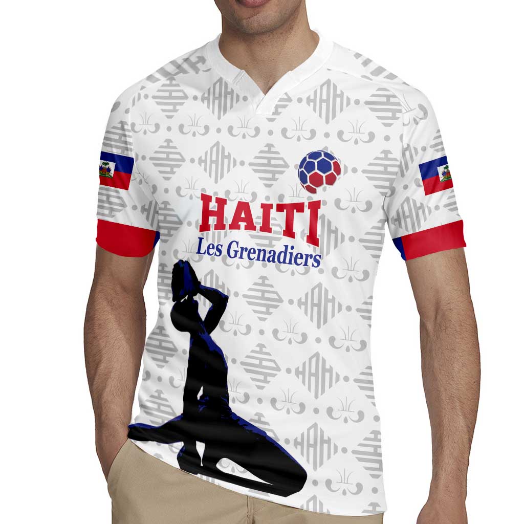 Custom Haiti Football Rugby Jersey Come on Les Grenadiers White Style