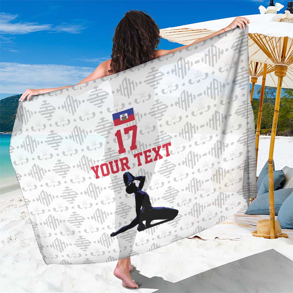 Custom Haiti Football Sarong Come on Les Grenadiers White Style
