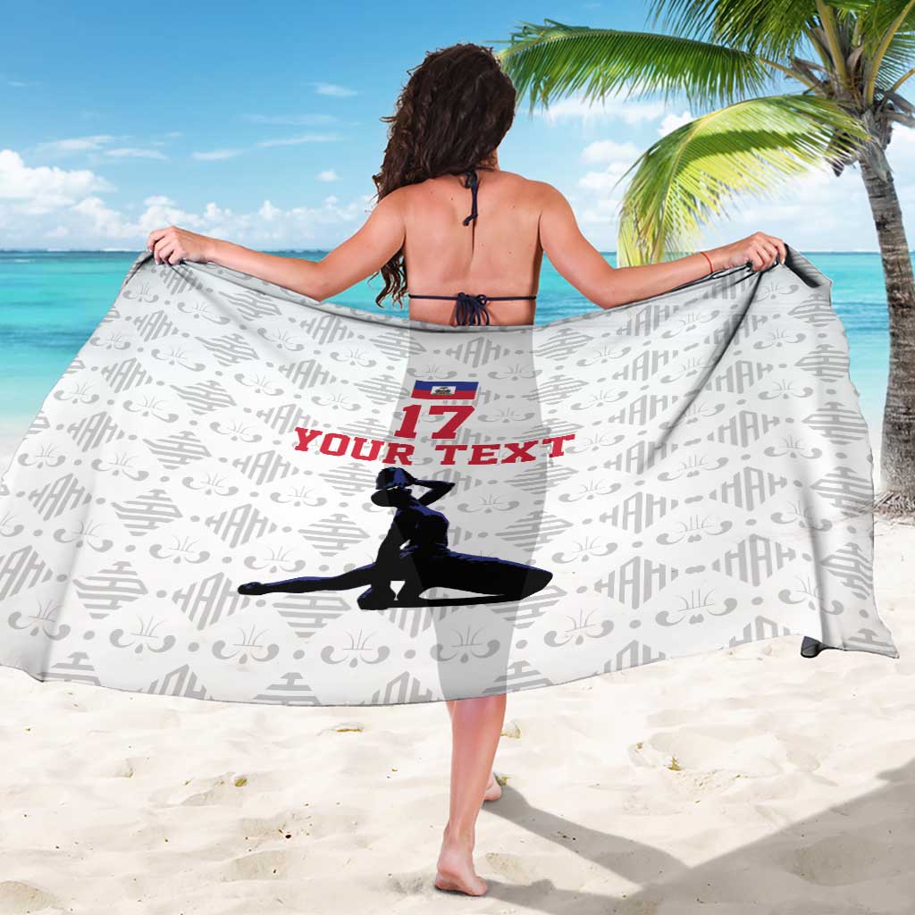 Custom Haiti Football Sarong Come on Les Grenadiers White Style