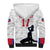 Custom Haiti Football Sherpa Hoodie Come on Les Grenadiers White Style