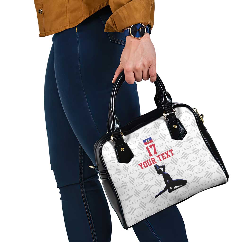 Custom Haiti Football Shoulder Handbag Come on Les Grenadiers White Style
