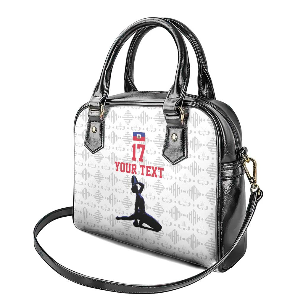 Custom Haiti Football Shoulder Handbag Come on Les Grenadiers White Style