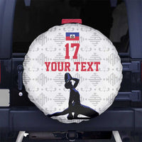 Custom Haiti Football Spare Tire Cover Come on Les Grenadiers White Style