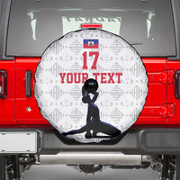 Custom Haiti Football Spare Tire Cover Come on Les Grenadiers White Style