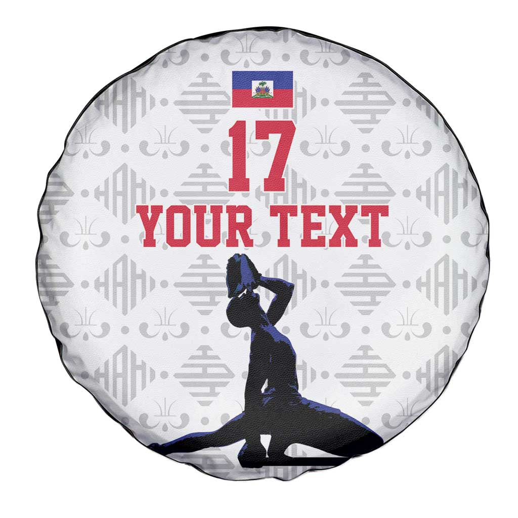 Custom Haiti Football Spare Tire Cover Come on Les Grenadiers White Style