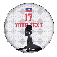 Custom Haiti Football Spare Tire Cover Come on Les Grenadiers White Style