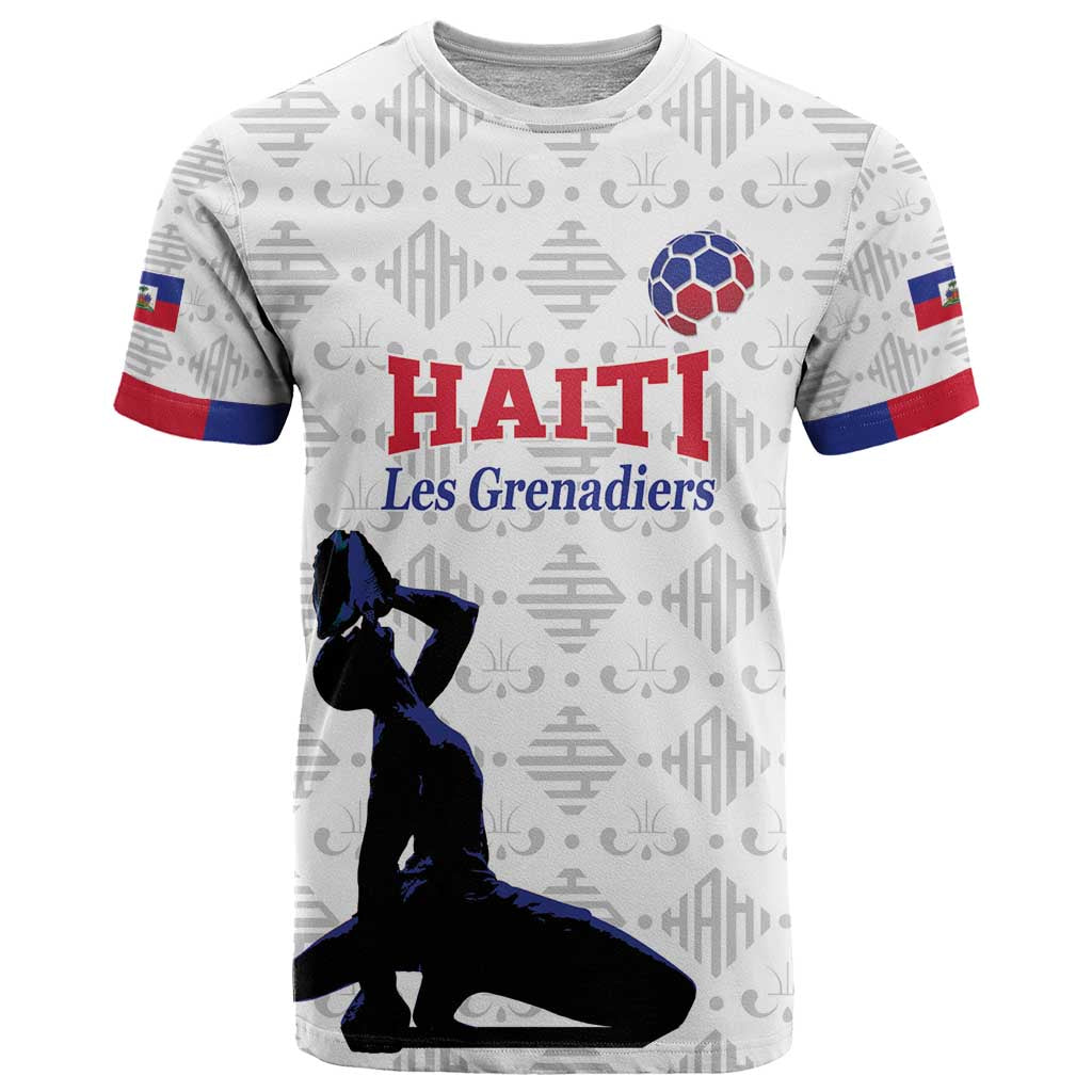 Custom Haiti Football T Shirt Come on Les Grenadiers White Style