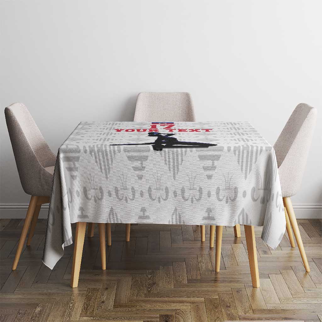 Custom Haiti Football Tablecloth Come on Les Grenadiers White Style