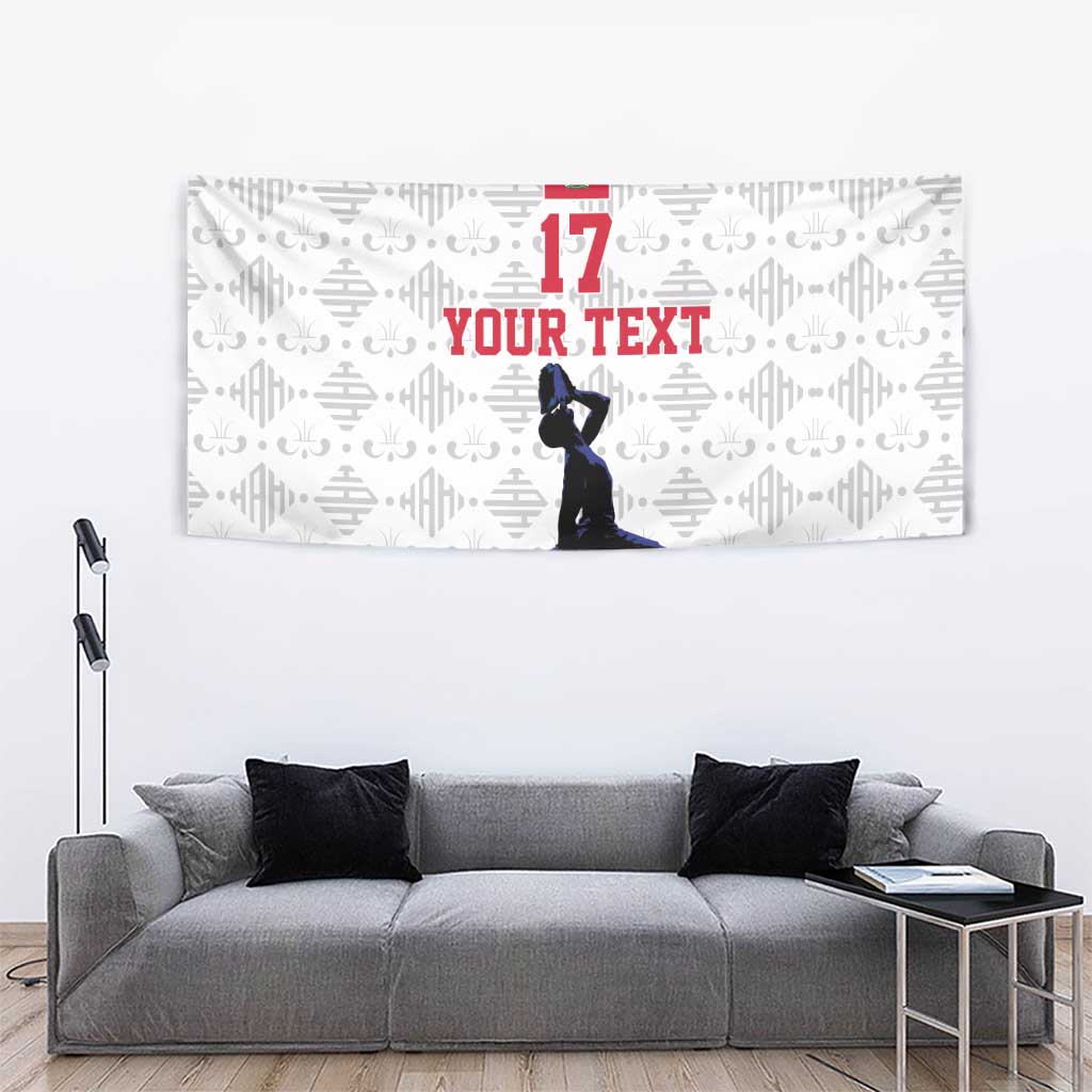 Custom Haiti Football Tapestry Come on Les Grenadiers White Style