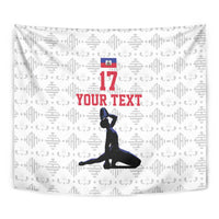 Custom Haiti Football Tapestry Come on Les Grenadiers White Style