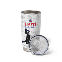 Custom Haiti Football Tumbler Cup Come on Les Grenadiers White Style