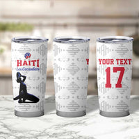 Custom Haiti Football Tumbler Cup Come on Les Grenadiers White Style