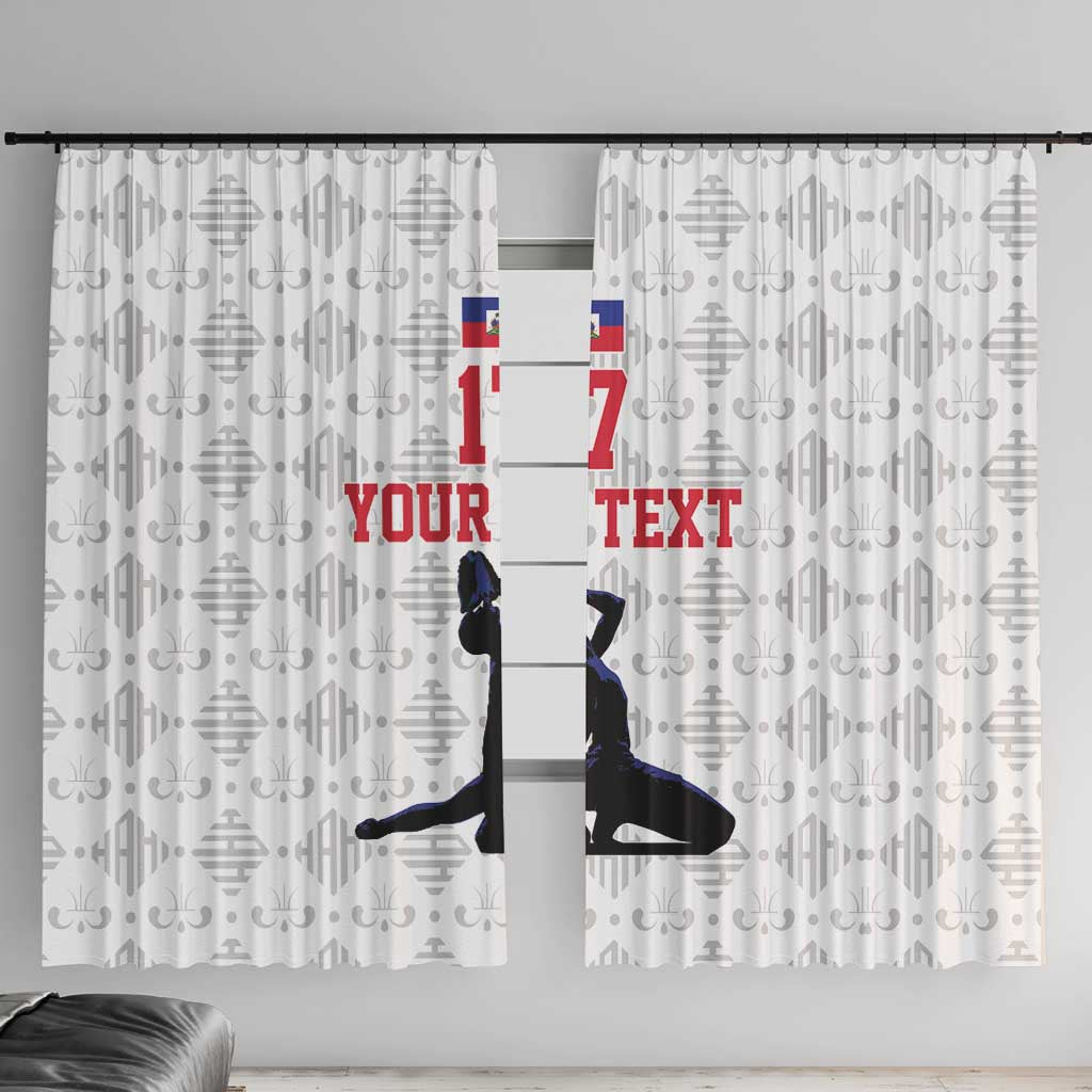 Custom Haiti Football Window Curtain Come on Les Grenadiers White Style