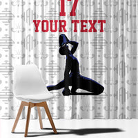 Custom Haiti Football Window Curtain Come on Les Grenadiers White Style