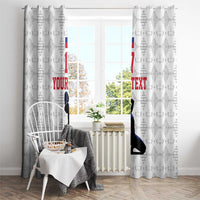 Custom Haiti Football Window Curtain Come on Les Grenadiers White Style