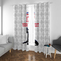 Custom Haiti Football Window Curtain Come on Les Grenadiers White Style