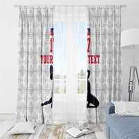 Custom Haiti Football Window Curtain Come on Les Grenadiers White Style