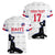 Custom Haiti Football Women V-Neck T-Shirt Come on Les Grenadiers White Style