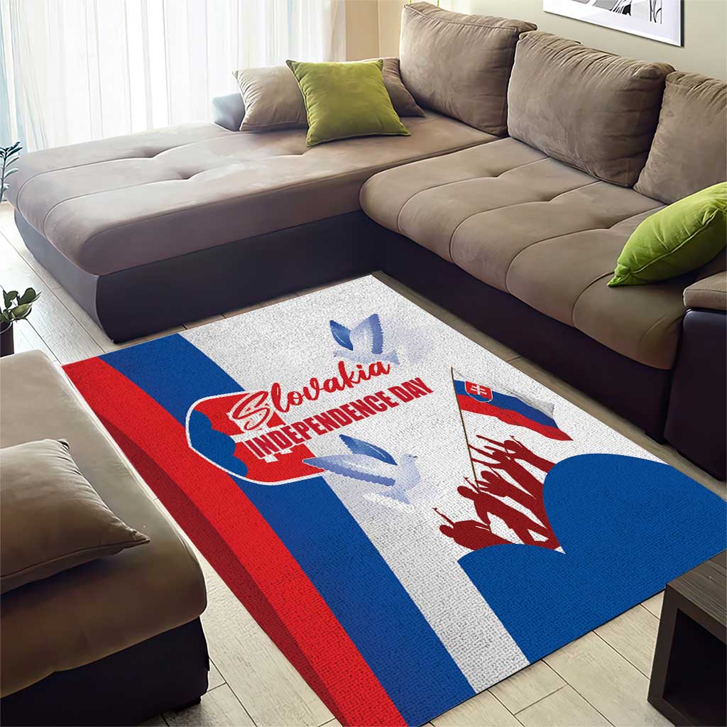 Slovakia Independence Day Area Rug 17th July 1992