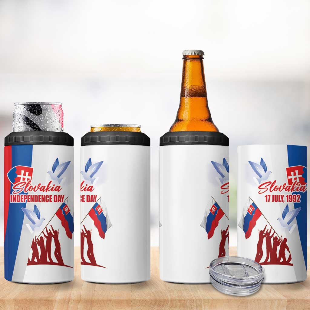 Slovakia Independence Day 4 in 1 Can Cooler Tumbler 17th July 1992
