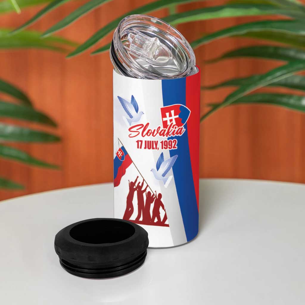 Slovakia Independence Day 4 in 1 Can Cooler Tumbler 17th July 1992