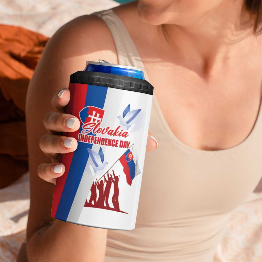 Slovakia Independence Day 4 in 1 Can Cooler Tumbler 17th July 1992