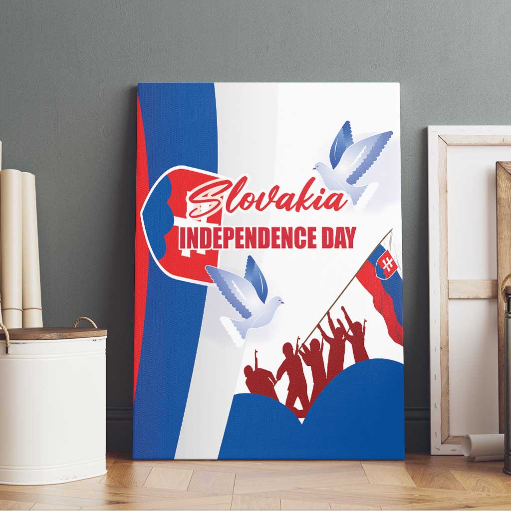 Slovakia Independence Day Canvas Wall Art 17th July 1992