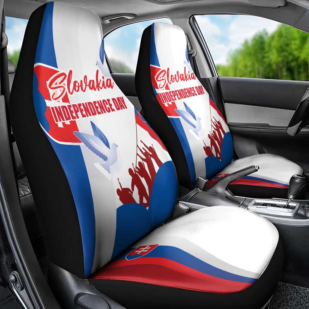 Slovakia Independence Day Car Seat Cover 17th July 1992