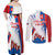 Slovakia Independence Day Couples Matching Off Shoulder Maxi Dress and Long Sleeve Button Shirt 17th July 1992