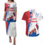 Slovakia Independence Day Couples Matching Puletasi and Hawaiian Shirt 17th July 1992