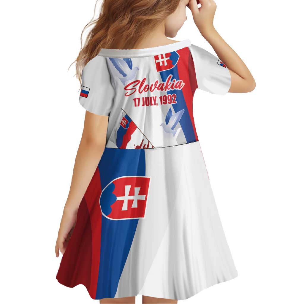 Slovakia Independence Day Family Matching Off Shoulder Maxi Dress and Hawaiian Shirt 17th July 1992