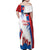 Slovakia Independence Day Family Matching Off Shoulder Maxi Dress and Hawaiian Shirt 17th July 1992