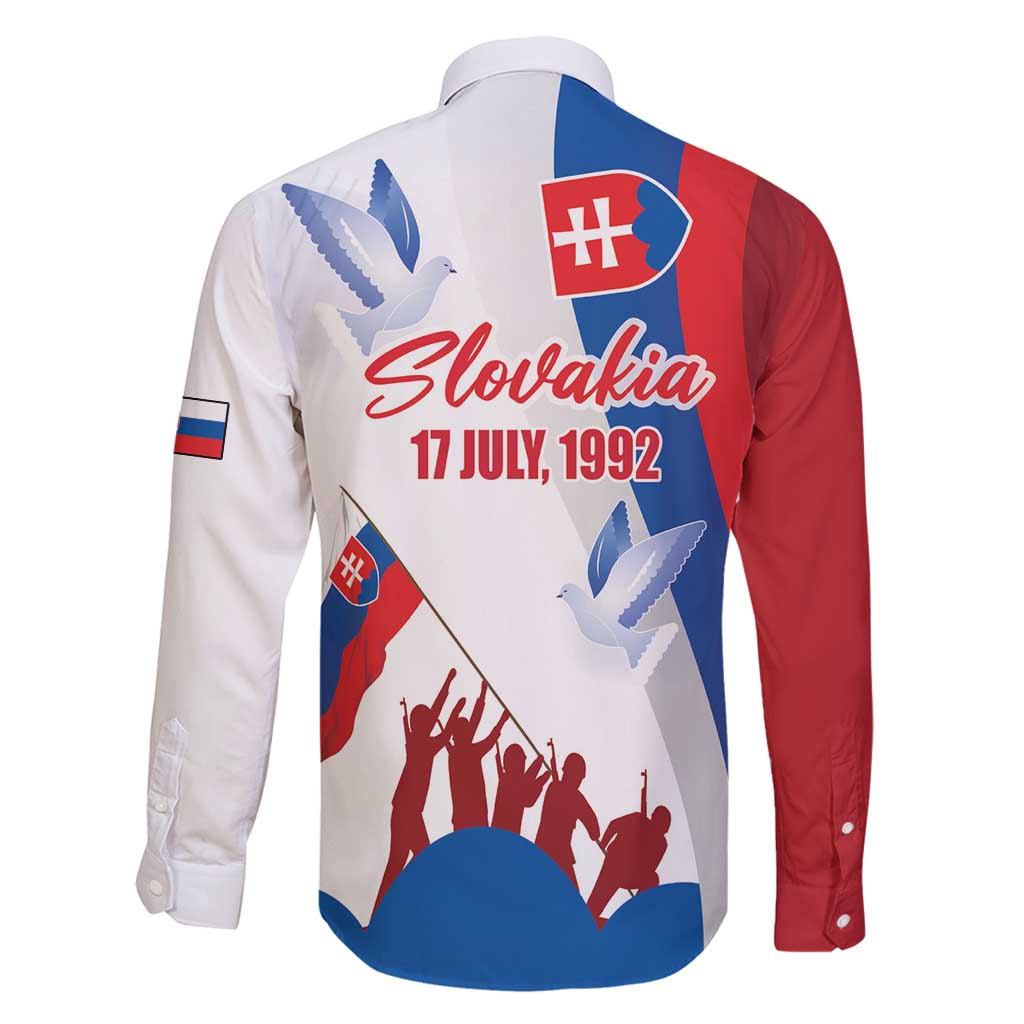 Slovakia Independence Day Family Matching Puletasi and Hawaiian Shirt 17th July 1992