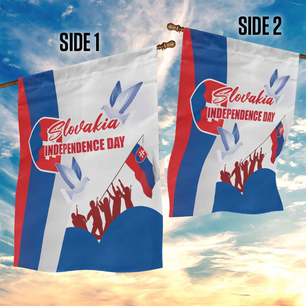 Slovakia Independence Day Garden Flag 17th July 1992