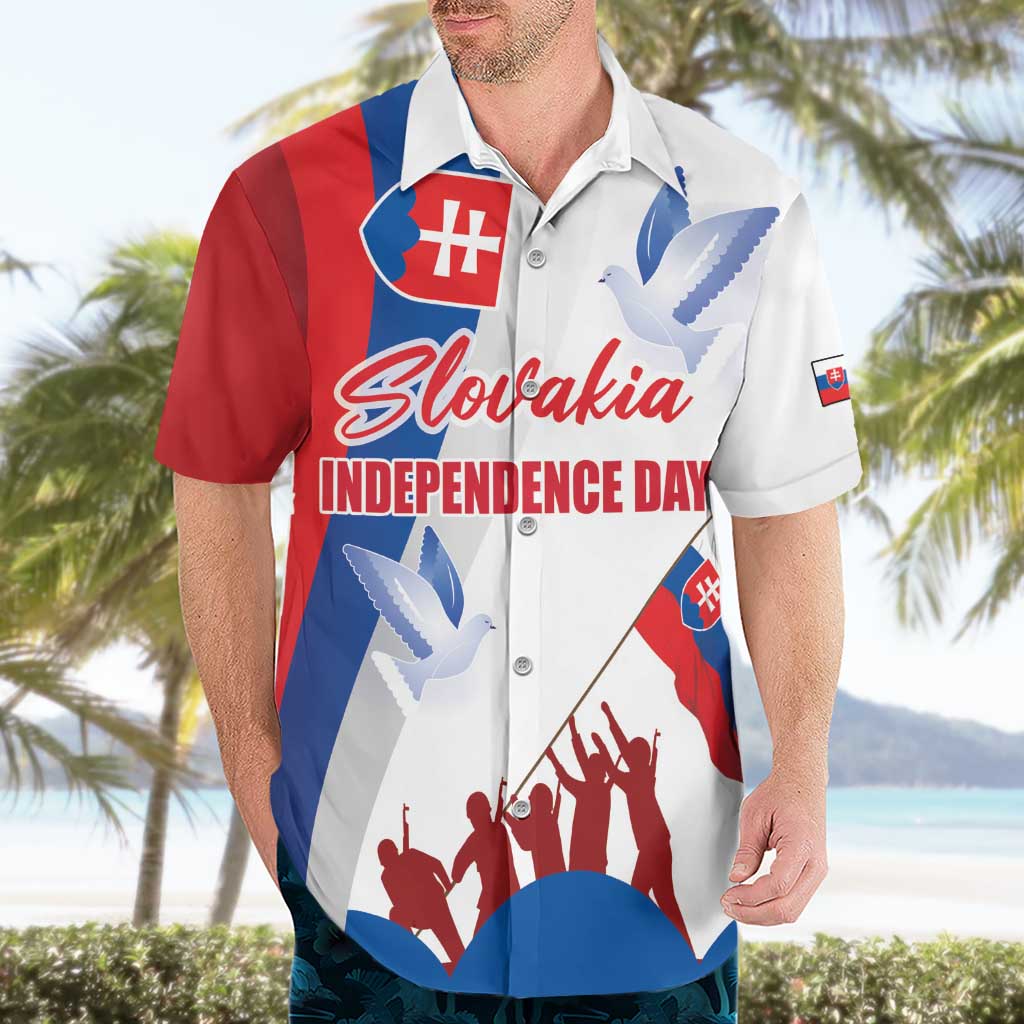 Slovakia Independence Day Hawaiian Shirt 17th July 1992