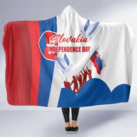 Slovakia Independence Day Hooded Blanket 17th July 1992